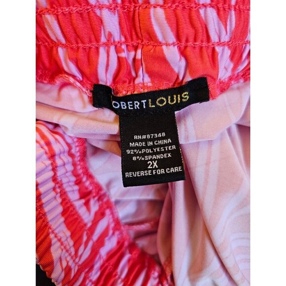 Size 2X Robert Louis Womens Tiered Maxi Summer Skirt Vacation Wear With Pockets - Picture 2 of 3